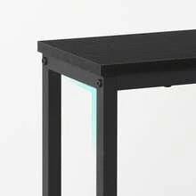 Console Table, Hallway Table With Adjustable Shelf, Slim Sofa Table, 2-Tier Side Table With Storage Shelf, For Living Room, Office, Industrial, Sturdy - Black - View 8