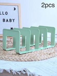 1/2/4 piezas Organizador de estantería vertical para ahorrar espacio - Estantería de varios niveles, divisor de armario, estantería para exhibir carteras y bolsos transparentes, fácil montaje, almacenamiento compacto, adecuado para zapatos de niños y zapatos - Multicolor - Ver 15