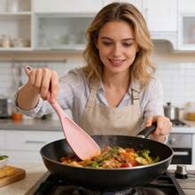 硅胶铲，烹饪勺，不粘锅刮刀，硅胶厨具，烘焙工具，适用于烹饪、烘焙、翻炒、搅拌和刮取 - 彩色 - 查看 6