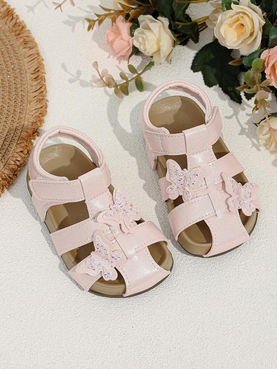 1 đôi dép xăng đan PU thoáng khí cho bé gái, đế mềm, chống trơn trượt, nhẹ, thích hợp cho trẻ nhỏ đến trung bình vào mùa hè.