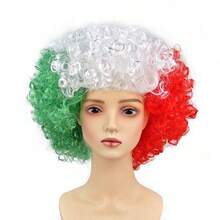 National Team Colorful Afro Wig - Fun Fan Party Supplies For Football Matches, Sports Bar Gatherings And Carnival Events - Multicolor - View 9
