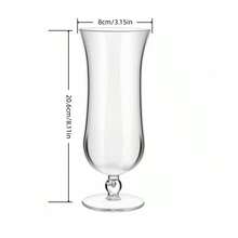 Bộ 2 ly cocktail nhựa trong suốt 14oz, ly Martini tái sử dụng, ly sâm panh bền đẹp, thích hợp cho đám cưới, nhà hàng, quán bar, tiệc ngoài trời, sự kiện ngày lễ, họp mặt gia đình, dùng cho Margarita, Daiquiri, soda dứa, rượu vang sủi bọt, nước ngọt, nước chanh, sữa, nước trái cây hoặc trà đá. - trong suốt - Xem 5