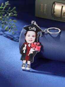 Customized Graduation Commemorative Keychain Gift, Customized Photo Keychain, Photo Graduation Cap Acrylic Pendant, College Graduation Gift, Women's Gift, Men's Gift - Multicolor - View 9