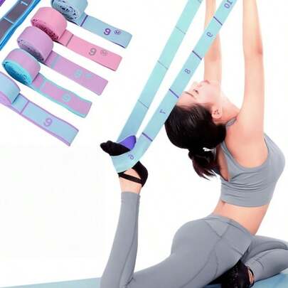 1 dây thun co giãn yoga, dây kháng lực 11 nấc có đánh số, dây co giãn thể dục, dây thun co giãn yoga, dây thun co giãn phân đoạn, thích hợp cho tập luyện tại nhà, tập gym, yoga, khiêu vũ, có vòng căng chống trượt, lý tưởng cho thể dục nữ, squat, dây kháng lực khiêu vũ, vòng đàn hồi, dụng cụ kéo giãn hông, nâng hông, tập luyện trong nhà và dây căng thể dục, đặc biệt thích hợp cho Pilates, có chức năng trọng lượng và kéo giãn, được làm từ sợi polyester, dây thun thể dục đa cấp độ.