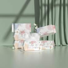 80/160 miếng khăn giấy mặt dày và lớn, mềm mại dùng một lần, khăn ướt và khăn khô tẩy trang, phù hợp cho da nhạy cảm, chất liệu không dệt, vật dụng cần thiết khi đi du lịch, sử dụng tại nhà, phòng tập thể dục, spa, bãi biển. - Dày lên & To ra - Xem 1