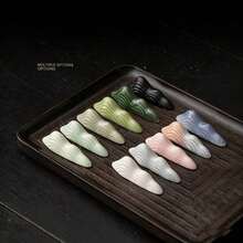 Juego de té Matcha japonés de 5 piezas, incluye batidor de bambú, cuchara de té, tazón de Matcha, soporte para batidor de Matcha. Herramientas para hacer té para amantes del té - Multicolor - Ver 4
