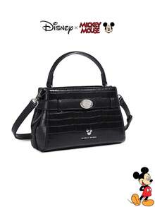 Disney 迪士尼正品米奇金属装饰时尚女士手提包,可爱轻便,配有可调节肩带,适合女孩、青少年和商务人士使用,秋冬季必备单品 - 彩色 - 查看 6