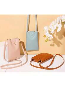 New Korean Shoulder Crossbody Women's Bag Small Bag With Retro And Versatile Texture, Simple And Minimalist Mori Style Bucket Phone Bag2026 - 白色 - 查看 1