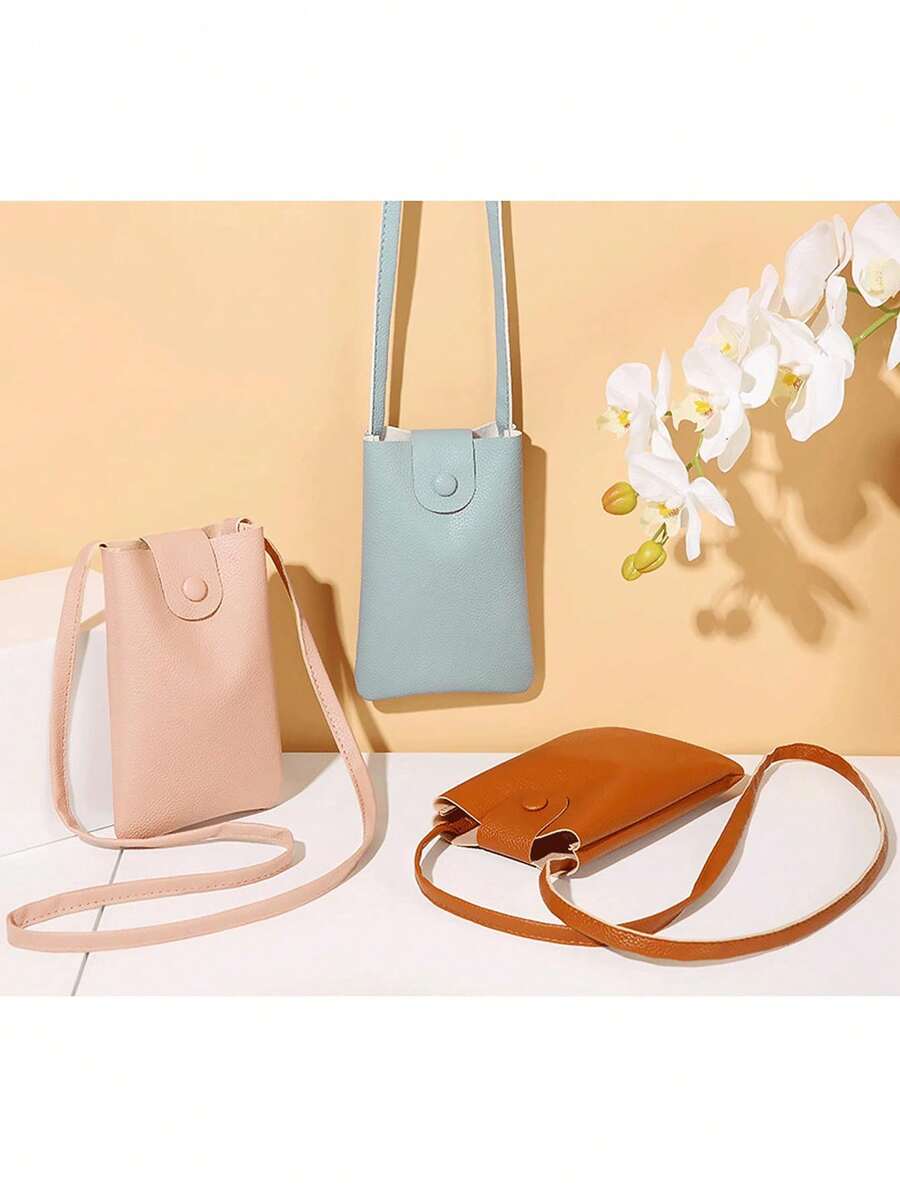 New Korean Shoulder Crossbody Women's Bag Small Bag With Retro And Versatile Texture, Simple And Minimalist Mori Style Bucket Phone Bag2026 - 白色 - 查看 1