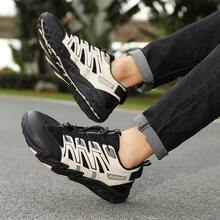Zapatos para hombre para correr campo a través, senderismo, trekking, zapatos de gran tamaño para comercio transfronterizo, primavera y verano - Beis - Ver 6