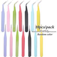 beadia 5/10pcs Metal Tweezers Set Fine Sugar Bead Tweezers, Fondant Flower Clip, Pointed And Curved Tweezers, Baking Decoration Tools,Household, Garden Bonsai, Right-Angle & Bent-Tip Craft Tools For School Projects, DIY Decorations For Halloween & Christmas,Multi Purpose Tool - Tweezers - View 9