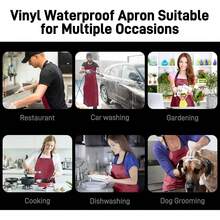 Aprons - Red - - View 8