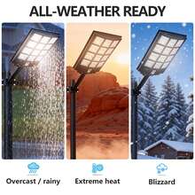 Kasotile Outdoor Waterproof Solar Powered Light, White/Black, 6500K Daylight White High Brightness LED, Wireless Solar Powered, With Remote Control And Motion Sensor, IP65 Weatherproof Rating, Suitable For Yard, Driveway, Garage (Automatic On From Dusk To Dawn), 1 Set - GA1002 - View 5