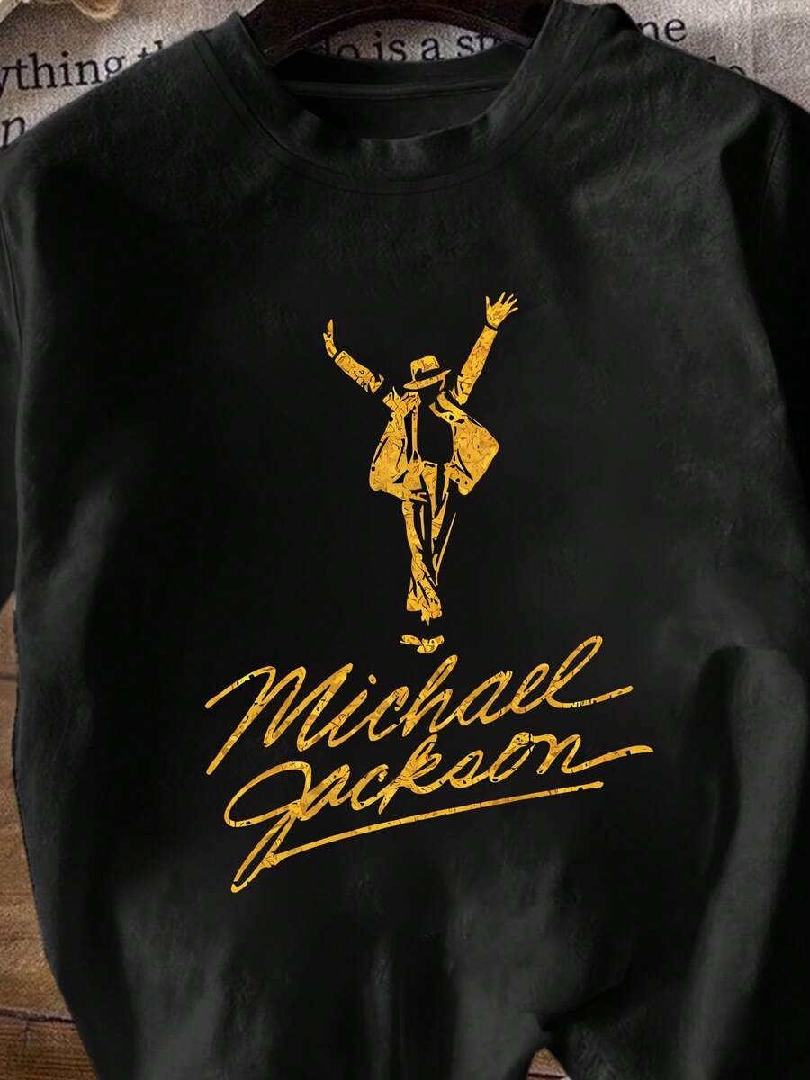 Unisex T-shirt i ren bomull, ny vår/sommar 2026 T-shirt: Michael-tema T-shirt, familje-T-shirt, presentidé för musikälskare, t-shirt med vinylskivor, avslappnad och bekväm kortärmad T-shirt.,,vårtopp,damsommarkläder,damsommarkläder,damtopp,damt-shirt,y2k,maija,,halsband,damklänning,vit t-shirt,nourris top puppy today,strandklänning,helt stycke,damsommarklänning,lång klänning,aftonklänning,kpopdemonhunters,sommarbyxor,tonårssommarkostym,herrkostym,herrkläder,six seven,herrkamis ARZM - Svart - Visa 1