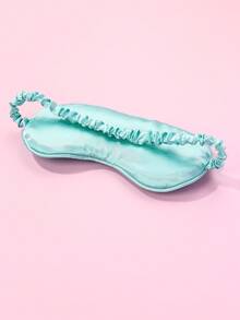 1pc Polyester Digital Printed Wing & Letter Element Sleep Eye Mask, Soft & Skin-Friendly, Suitable For Girl To Wear During Rest - Mint Green - View 5