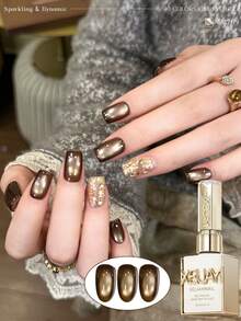 2026 New Magnetic Cat Eye Gel Nail Polish, 40 Shimmery Reflective Colors, Fashionable Salon Art Cat Eye Gel Design - Multicolor - View 20