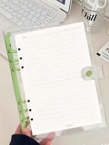 120页A5透明软皮笔记本，带易撕线内页、可拆卸螺旋装订、防水设计——完美适用于日常办公，简约风格，是音乐爱好者的理想礼物，音乐笔记本 | 简约笔记本 | 防水笔记本，学习用品，返校季必备 - A - 查看 16