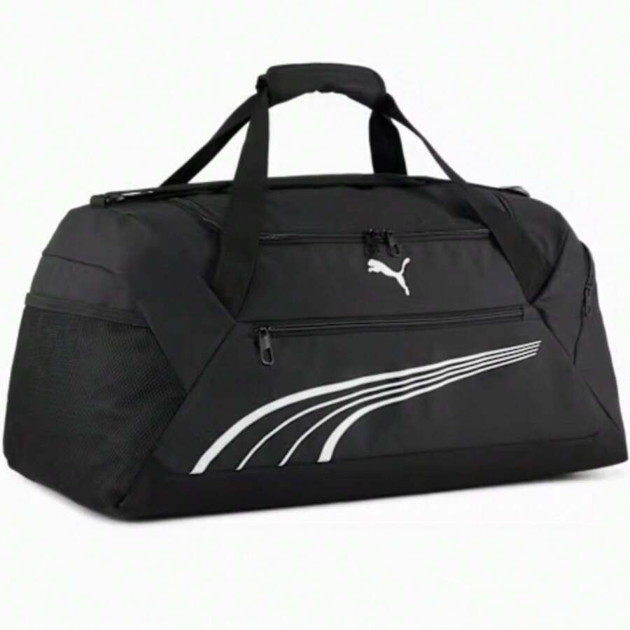 Bolsa Puma Fundamental Medium Sports - Preto - Preto - Visão 1
