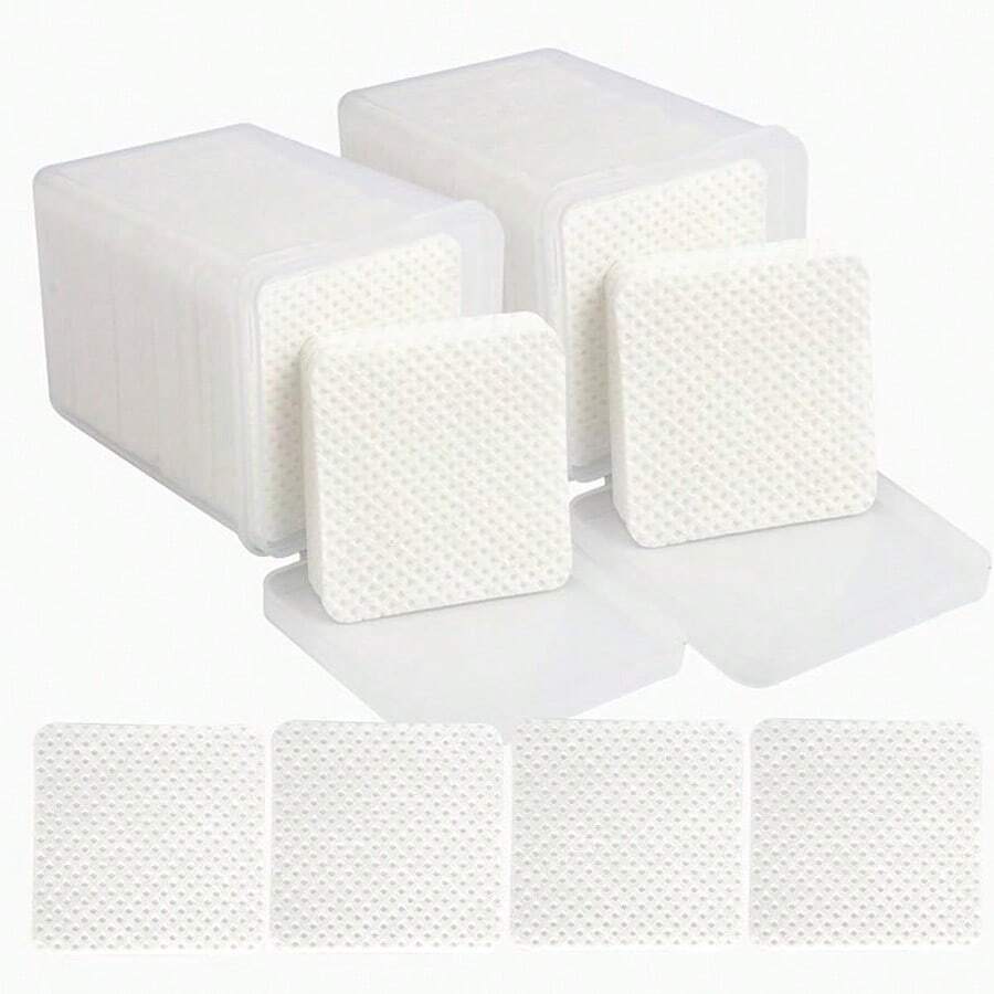 2000/1000/200 miếng khăn lau móng tay - Miếng lau tẩy sơn móng tay chuyên nghiệp không xơ, khăn lau làm sạch gel UV, dụng cụ làm sạch móng tay không mùi (Màu trắng) - trắng - Xem 1