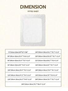 1件浅蓝色床笠，床垫保护套，床垫罩，柔软透气，适用于多种床型——单人床、双人床、大号床、特大号床，深口袋设计，最大可达11.8英寸，家用纺织品 - 淺藍色 - 查看 3