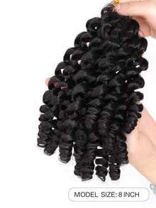 Pelucas sintéticas con rizos, trenzas de ganchillo Jamaican Bounce para extensiones de cabello trenzado en África, pre-retorcidas, adecuadas para uso diario y vacaciones para niñas y niños - Multicolor - Ver 6