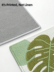 1件装3D立体图案门垫，清新绿色植物设计羊毛地毯，适用于浴室、厨房、户外、室内、走廊、卧室、客厅、床边，可机洗，易于清洁，底部防滑，适合卧室冬季装饰、情人节节日装饰、浴室必备配件、房间装饰套装、户外装饰地毯。 - 彩色 - 查看 9