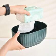 Giá đựng khăn giấy gia dụng chất lượng cao, hộp đựng khăn giấy đa chức năng tự động bật lên, kiểu dáng tối giản, thích hợp cho phòng khách hoặc bàn cà phê. - Nhiều màu - Xem 4