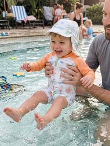 Baby Boys Swimwear - Orange - View 5