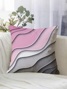 2 piezas Fundas de cojín con estampado geométrico abstracto, lavables a máquina con cierre de cremallera, diseño estampado decorativo, adecuado para decoración del hogar y la oficina (Inserto de cojín no incluido) (Sin bordado) - 2pcs - Ver 3