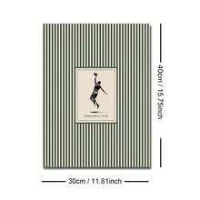 1 Stück gerahmtes/ungerahmtes minimalistisches vintage grün gestreiftes Basketball Wandkunst Poster Vintage Sportmotiv Kinderzimmer Leinwanddruck Jungenzimmer, Spielzimmer, Schlafzimmer, moderne Heimdekoration - A - Übersicht 13