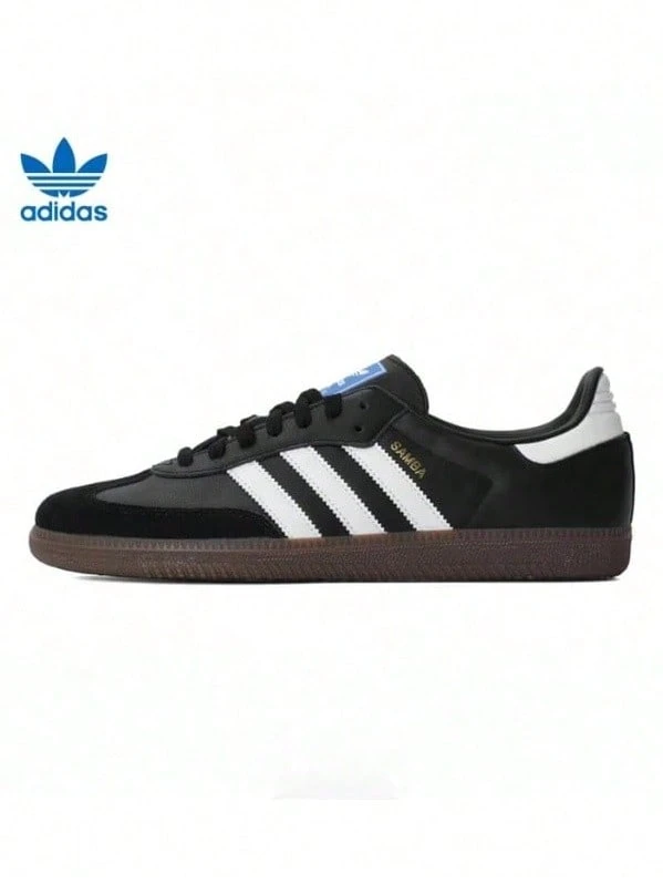 Adidas 三葉草Samba OG德訓鞋男女低筒休閒板鞋 - 黑與白 - 查看 1