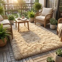 Black, Ultra-Soft, Fluffy Shaggy Rug – Cozy Rug For Bedroom, Living Room Or Children's Room, Non-Slip, Modern Accent In Chic Colors - 駝色 - 查看 2