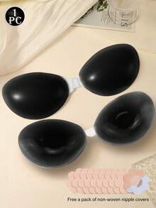 Silicone Front Closed Invisible Push-Up Bra - Multicolor - View 21