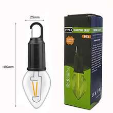 1 buah Bohlam LED Portabel Retro Suasana Isi Ulang Lampu Kemah Tahan Air Bohlam LED Lampu Tenda dengan Pengait Lampu Darurat Luar Ruangan Ultralight - Beraneka warna - View 9