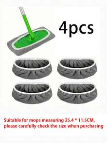 1/2/4pcs Reusable Mop Pads, Dry & Wet Flat Mop Covers, Washable Pads For Hardwood Floor Cleaning: Durable, High Absorbency, Suitable For Dry & Wet Cleaning, Compatible With Most Flat Mops, Mop Head Not Included, Efficient Floor Care Tool|Detailed Surface|High Absorbency Material, Home Floor Mop, Mop, Kitchen - Multicolor - View 14