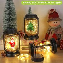 2/4pcs Solar Hanging Outdoor Lanterns, IPX5, 600mAh Long-Lasting Battery, Super Bright Imported LEDs, High-Efficiency Solar Panel, 30 Warm White Fairy Lights, Vintage Mason Jar Design For Yard, Patio, Wedding & Christmas Decor - Gói 4 - Xem 6