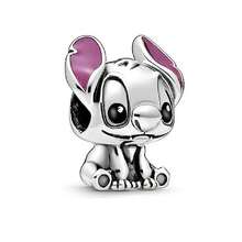 新款925纯银精致公主/卡通动物吊坠，适合女士DIY手链、生日派对时尚饰品 - 彩色 - 查看 21