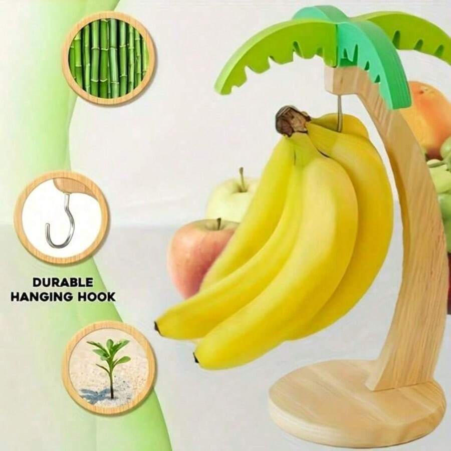 1 chiếc giá đựng chuối bằng gỗ, kệ đựng đồ gia dụng, giá để trái cây phòng khách. - Nhiều màu - Xem 1