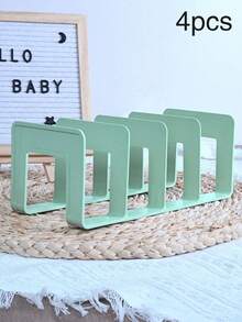 1/2/4 piezas Organizador de estantería vertical para ahorrar espacio - Estantería de varios niveles, divisor de armario, estantería para exhibir carteras y bolsos transparentes, fácil montaje, almacenamiento compacto, adecuado para zapatos de niños y zapatos - Multicolor - Ver 6