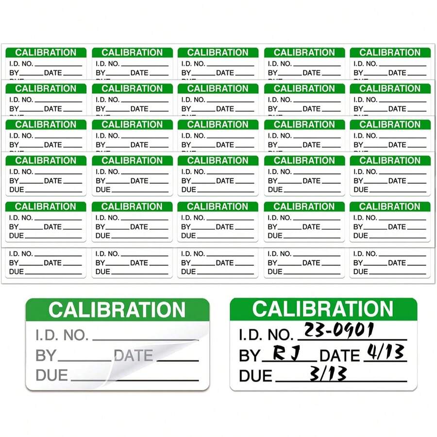 Nhãn dán hiệu chuẩn tự dán, có thể viết lên - Kích thước 2 x 1 inch, 128 nhãn, tương thích với tiêu chuẩn NIST & ISO-900. - D - Xem 1