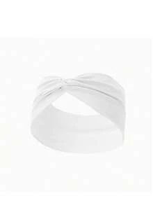 Women's Knitted Elastic Criss-Cross Headband, Suitable For Daily Wear Beach Accessories Summer Outfits Summer Beach Hair Bands - Multicolor - View 2