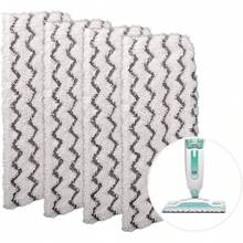 F Flammi 4-Pack Microfiber Mop Pads Refills Compatible With Shark Steam Mop S1000 S1000A S1001C S2001, Washable & Reusable Replacement Pads For Hardwood, Tile, And Stone Floors - Gói 4 - Xem 7