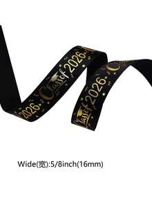 1 Roll Graduation Decoration DIY Gift Bouquet Ribbon, Suitable For Graduation Ceremony, Theme Party, Handmade Crafts And Packaging Decoration - View 15