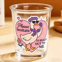 1/3/5张 “别犹豫，联系我” 粉色天鹅手机趣味贴纸，草本文字图案，防水瓶贴，趣味贴纸，可爱贴纸，笔记本贴纸，装饰贴 - 粉紅色鵝貼紙 - 查看 3