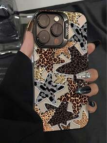 Various Spliced Leopard Prints And Stars Phone Case Suitable For Compatible With Iphone17 16, 15, 14, 13, 12, 11, PRO MAX,  X, XS, PLUS,As Well As, Galaxy S22/23/24 Ultra/FE+The Product Is A 2D Image - Estilo 1 (1 pieza) - Ver 6