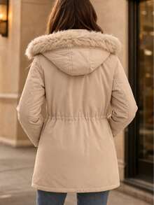 Women's StopTop Premium Parka Jacket - Perfect And Elegant Fit - Màu be - Xem 4