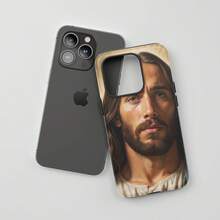 Funda Protectora para iPhone con Tema Religioso de Jesucristo para Todas las Series, Multicolor, para iPhone 11 a 17 - 1 unidad - Ver 6