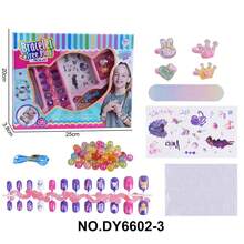 Bộ đồ chơi trẻ em tự làm hạt cườm kèm dụng cụ đan, bộ dụng cụ làm vòng tay thủ công cho bé gái. - Nhiều màu - Xem 11