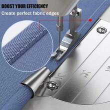 EDCUEBE7 Pie prensatela para dobladillo enrollado de 4/8 pulgadas para máquinas de coser domésticas, accesorio que se ajusta a varios modelos de máquinas de coser - Estilo de borde enrollado - Ver 4