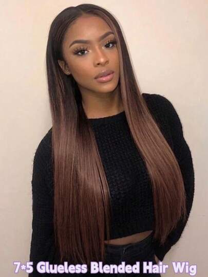 Human Brazilian Hair Bye Bye Slip Wig Feathered Layer Left Side Part 200% Density BOB Wig With Secure Silicone Strips And Pre Heavy Layer Pre Cut Pre Bleached Pre Plucked Natural Black 7x5 Lace Front Bye Bye Knots Fit All Head Sizes Transparent Lace Can Be Dye